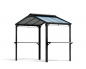 Preview: Palram-Canopia AUSTIN 2400 BBQ Grillpavillon 6mm HKP BxTxH 240x180x230cm Schwarz